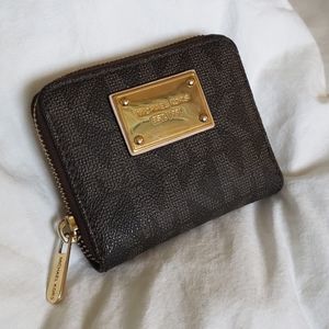 Michael Kors small logo bifold wallet